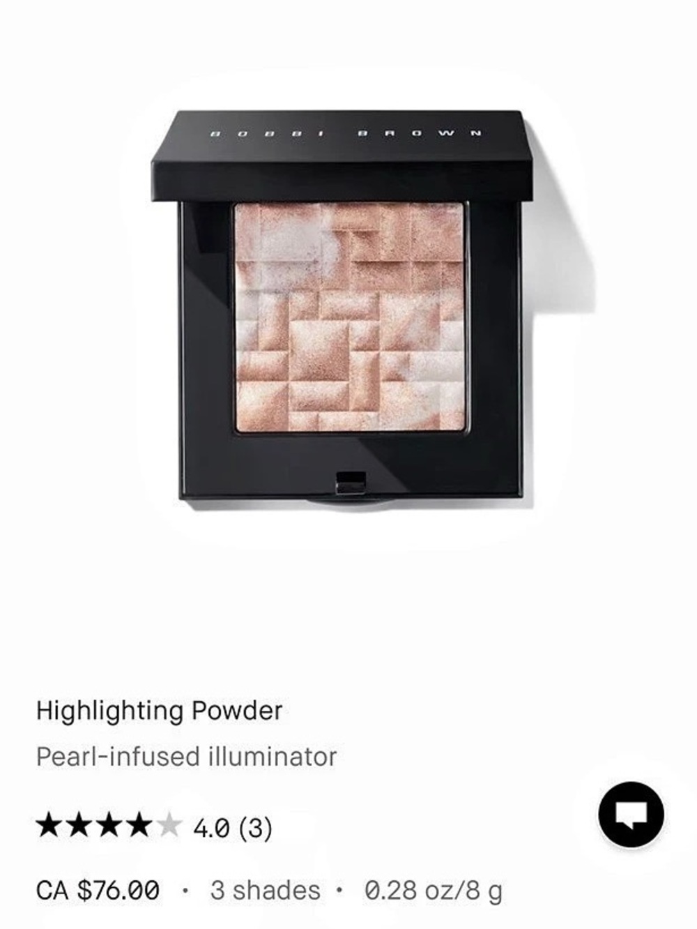 Bobbi Brown Highlighting Powder - Pink Glow (0.28oz / 8g)